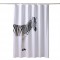 Thickened Waterproof Zebra Printing Shower Curtain Partition Washable Bathroom Accessories