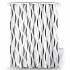 Thick Waterproof Shower Curtain Geometric Vertical Stripes Washable Quick Dry Bathroom Accessories
